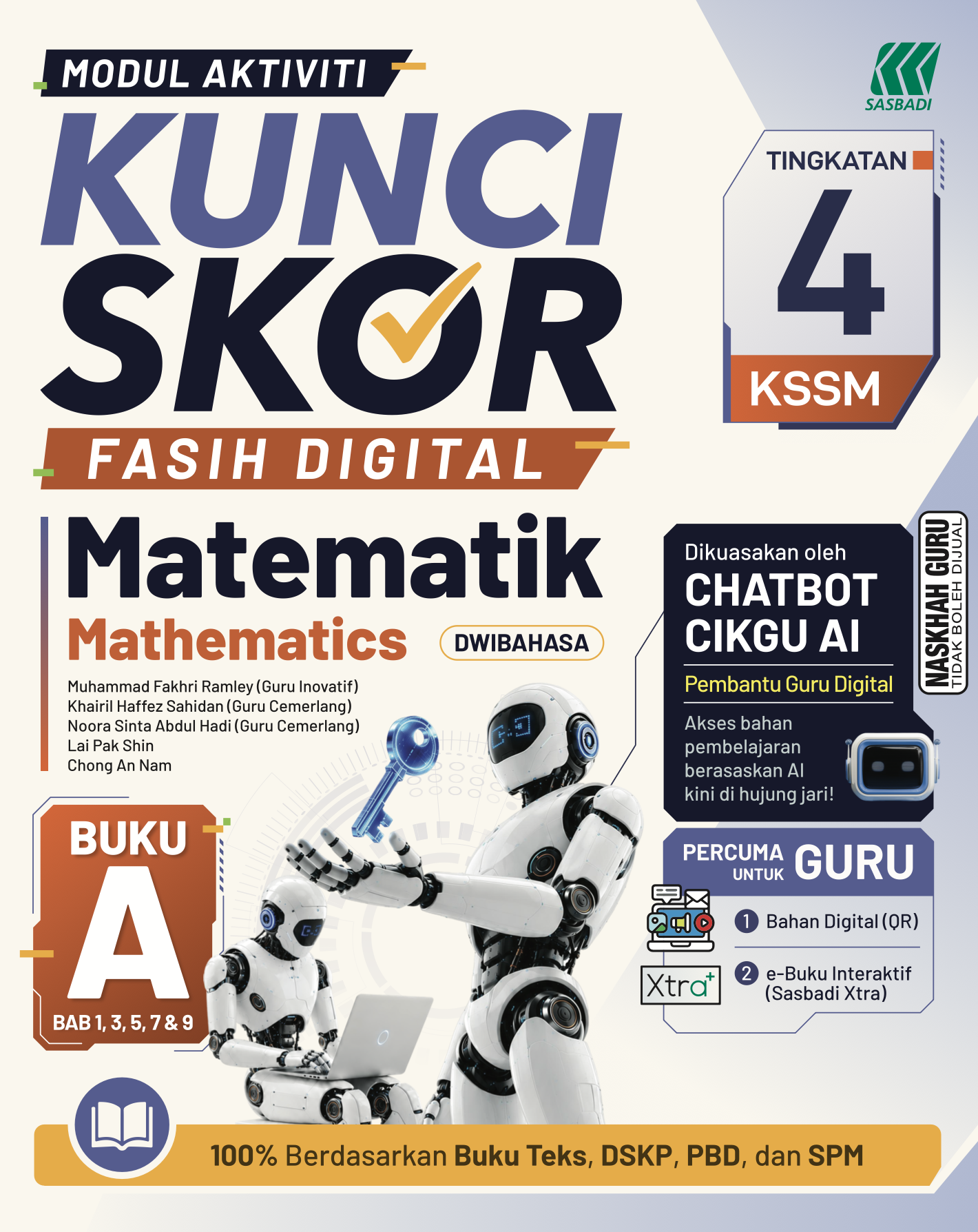 Modul Aktiviti Kunci Skor KSSM Matematik (Bilingual) Ting. 4 (Buku A) Cover